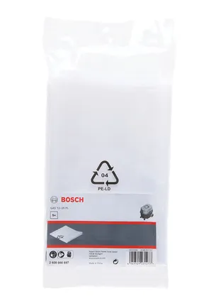 Saco de descarte Bosch 20 litros, 5 peças para GÁS 12-25 PL.